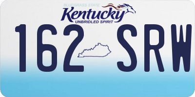 KY license plate 162SRW