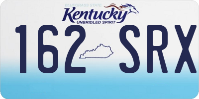 KY license plate 162SRX