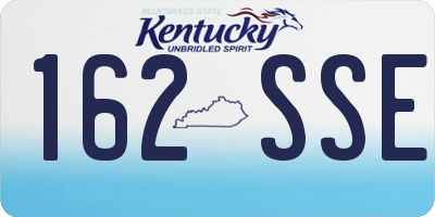 KY license plate 162SSE