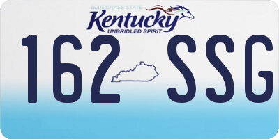 KY license plate 162SSG