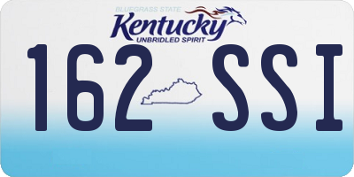 KY license plate 162SSI