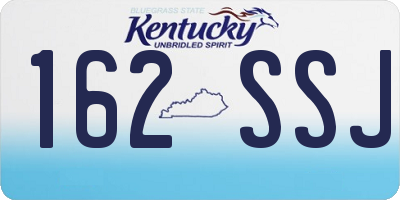 KY license plate 162SSJ