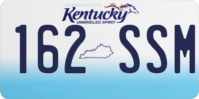 KY license plate 162SSM