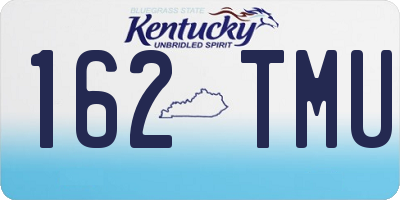 KY license plate 162TMU