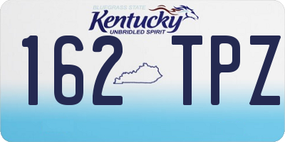 KY license plate 162TPZ