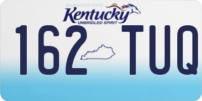 KY license plate 162TUQ