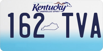 KY license plate 162TVA