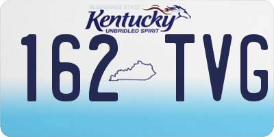 KY license plate 162TVG