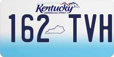 KY license plate 162TVH