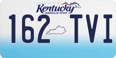 KY license plate 162TVI