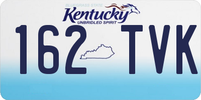 KY license plate 162TVK