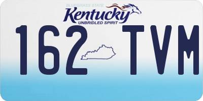 KY license plate 162TVM
