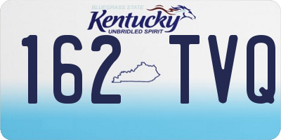 KY license plate 162TVQ