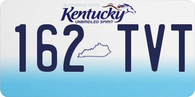KY license plate 162TVT