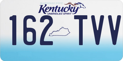 KY license plate 162TVV