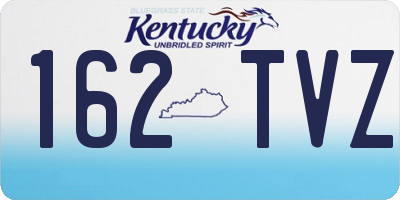 KY license plate 162TVZ