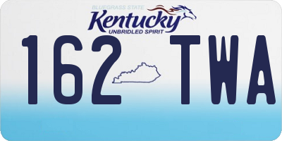 KY license plate 162TWA