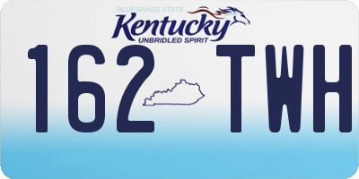 KY license plate 162TWH