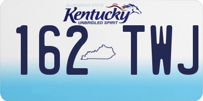 KY license plate 162TWJ