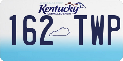 KY license plate 162TWP