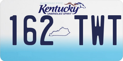 KY license plate 162TWT