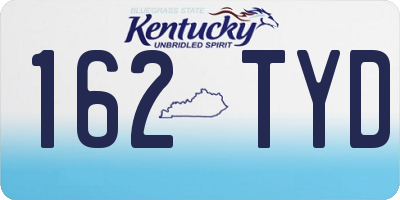KY license plate 162TYD
