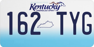 KY license plate 162TYG