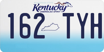 KY license plate 162TYH