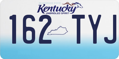 KY license plate 162TYJ