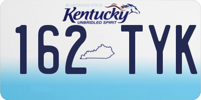 KY license plate 162TYK