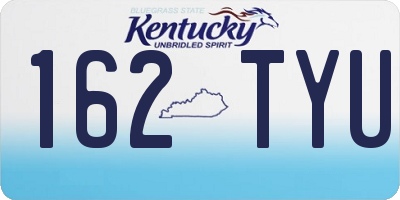 KY license plate 162TYU