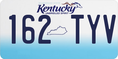 KY license plate 162TYV
