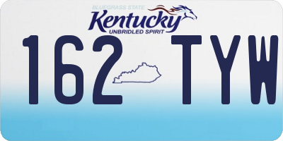 KY license plate 162TYW