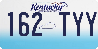 KY license plate 162TYY