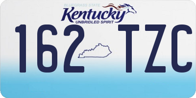 KY license plate 162TZC