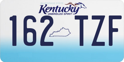 KY license plate 162TZF