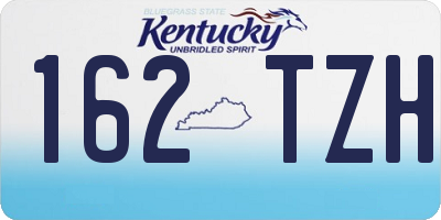 KY license plate 162TZH
