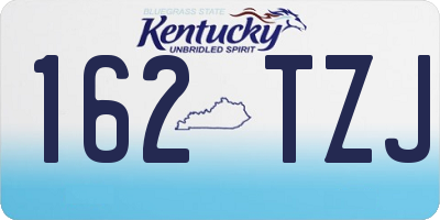 KY license plate 162TZJ