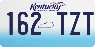 KY license plate 162TZT