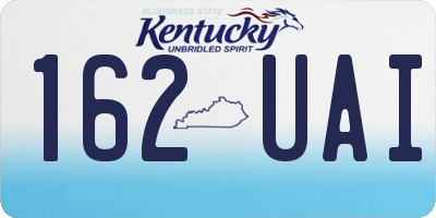 KY license plate 162UAI