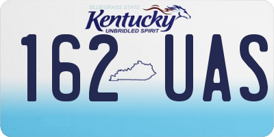 KY license plate 162UAS