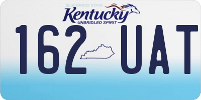 KY license plate 162UAT