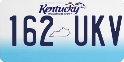 KY license plate 162UKV