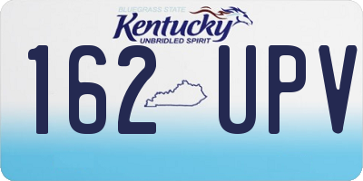 KY license plate 162UPV