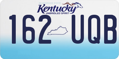 KY license plate 162UQB