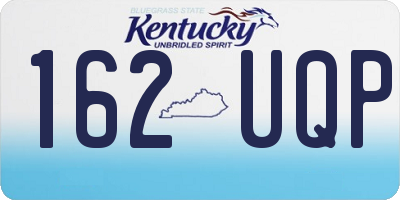 KY license plate 162UQP