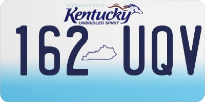 KY license plate 162UQV