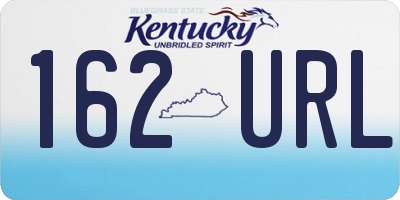 KY license plate 162URL