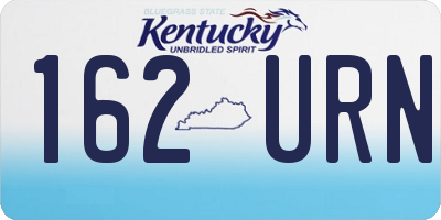 KY license plate 162URN