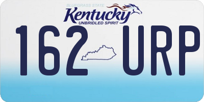 KY license plate 162URP